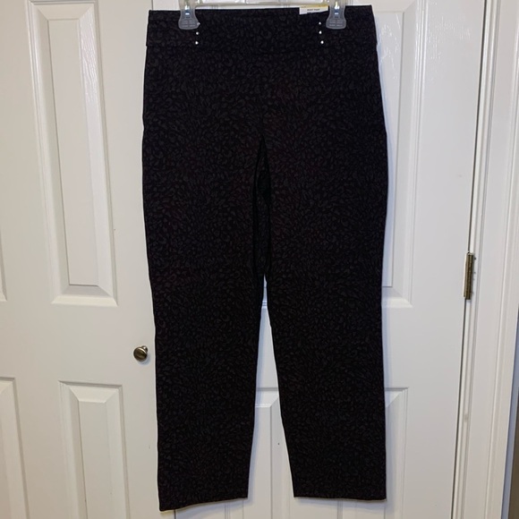 JM Collection Slim Leg Rivet Pants - Picture 1 of 13